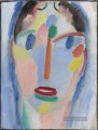 Mystischer Kopf in blau Alexej von Jawlensky Expressionismus